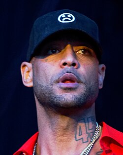 Booba in 2019 at Vieilles Charrues Festival
