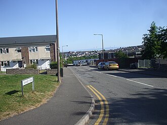 Ramsey Road, northwestern rim of Gibbonsdown