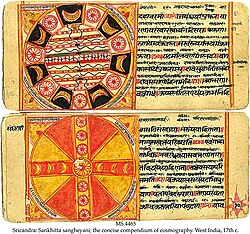 Jain cosmological diagrams and text.