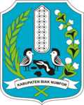 Coat of arms of Biak Numfor Regency