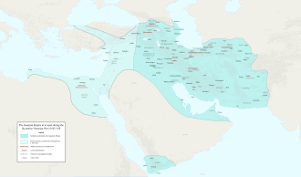 The Sasanian Empire at its apex under Khosrow II