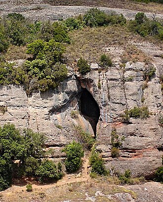 Cave entrance.