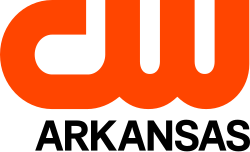 The CW network logo in red-orange with the word "Arkansas" in black below it.