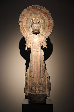 Eastern Wei Limestone Bodhisattva