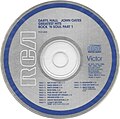 Standard "Blue Ring" RCA Victor label used on early US CDs from 1983 through 1987. Some later releases and reissues on this label design change the ring and print color from blue to black.
