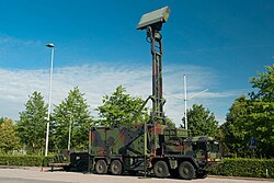 TRML radar on a MAN HX 8x8 truck