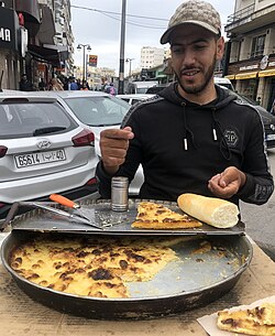 Street vendor selling Caliente in Tangier, Morocco