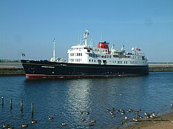 MV Hebridean Princess, formerly RMS Columba, one of three car ferries designed as floating nuclear bunkers