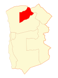 Map of Camiña in Tarapacá Region