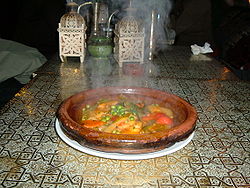 A vegetable tagine in a London restaurant