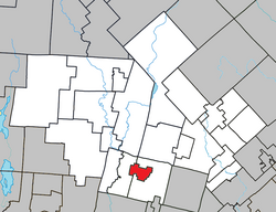 Location within Les Laurentides RCM