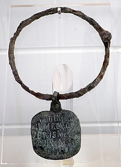 Zoninus collar, Roman slave collar dating to the 4th–5th century AD