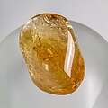 Tumbled "citrine" (heat-treated amethyst)