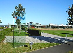 The main entrance of ADVA Optical Networking AG in Meiningen, 2006