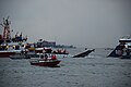 Rescue efforts and the Coast Guard, as well as Flight 1549 halfway sinking