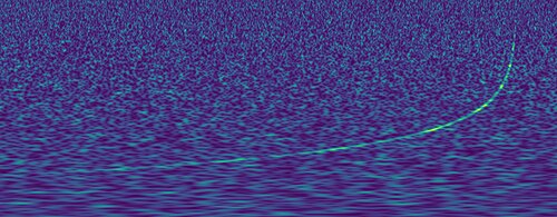 Constant-Q spectrogram of a gravitational wave (GW170817).