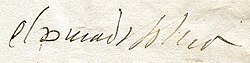 Cosimo I's signature