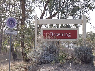 Entering Bowning