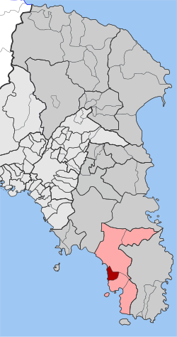 Location within the regional unit