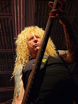 Richardson with Stryper in 2022