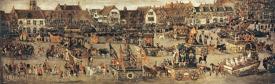 Pageant wagons, Belgium 1615