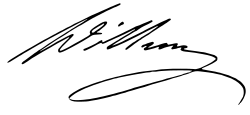 William II's signature