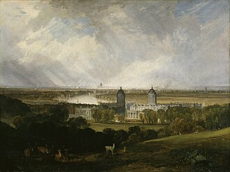 London from Greenwich Park, 1809
