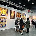 Guity Novin at Art Vancouver, International Art fair, at Canada Place, 2022