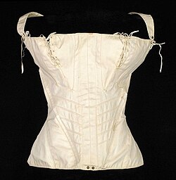 1835 pair of cotton stays from America