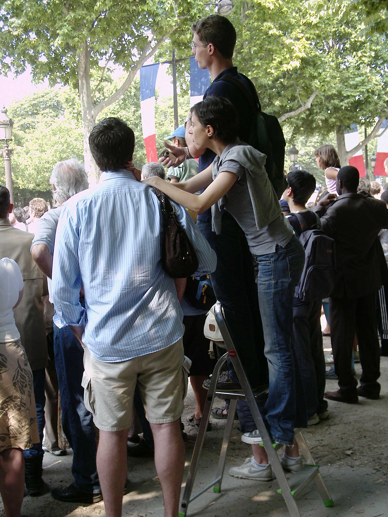 L'escabeau au défilé du 14 juillet 2006.JPG