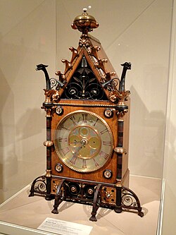 Clock (c. 1865), designed by Bruce James Talbert, Indianapolis Museum of Art, Indianapolis, Indiana.