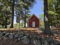 Redstone School, with the chapel behind
