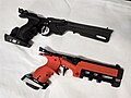 Homologated laser pistols