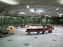 An underground walkway near Matsuyama City Hall Main Building, Japan