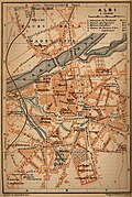 Map of Albi, 1914