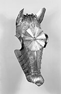 A chanfron made in Italy in the early 16th century