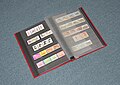 A stockbook with clear plastic pockets is one of the safest ways to store stamps. Some collectors prefer a traditional stamp album.