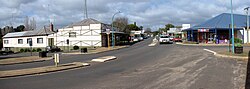 Panorama of main street in June 2007