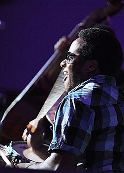 Bruner performing with The Stanley Clarke Band in June 2010