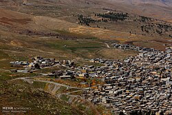 Aerial view of the city of Dorud