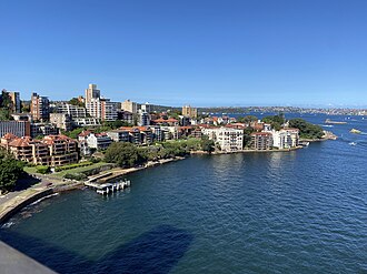 Kirribilli from the Sydney Harbour Bridge