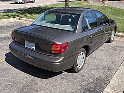 2000-2002 SL1 rear. The SL1 has unpainted door handles