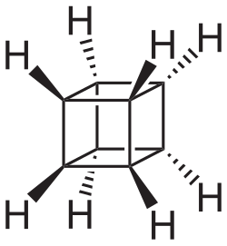 Structural formula of cubane