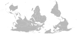 A south-up map