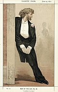 "A sacrifice to the Graces". Caricature by Tissot published in Vanity Fair in 1872