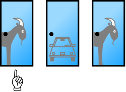 Player has picked Door 1 and the car is behind Door 2