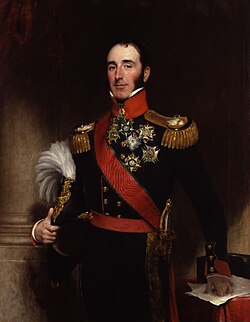 A portrait of a middle-aged white man in military uniform.