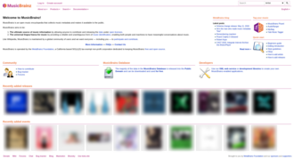 MusicBrainz homepage