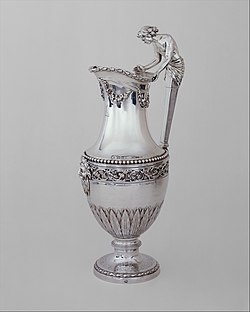 French Neoclassical ewer; 1784–1785; height: 32.9 cm; Metropolitan Museum of Art