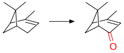 Conversion of α-pinene to verbenone